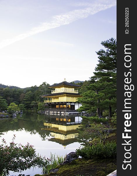 Kinkakuji Temple, aka The Golden Pavilion, in Kyoto - Japan