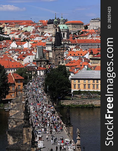 Prague Castle, Charles Bridge, Prague, Czech Republic. Prague Castle, Charles Bridge, Prague, Czech Republic