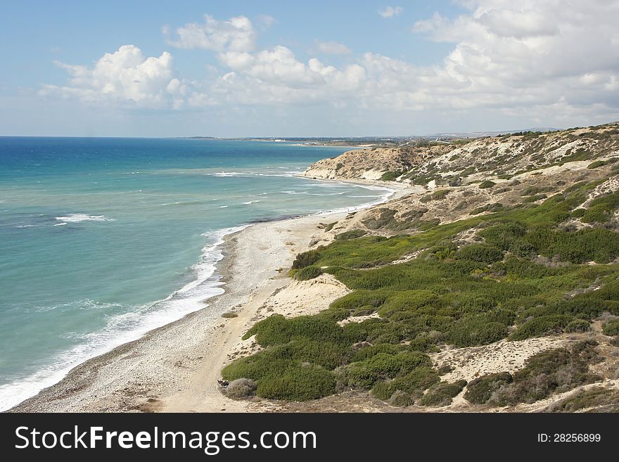 Landscape on the south coast of Cyprus, Europe. Landscape on the south coast of Cyprus, Europe