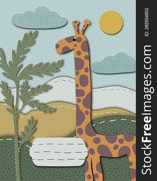 Notebook cover with wild animal