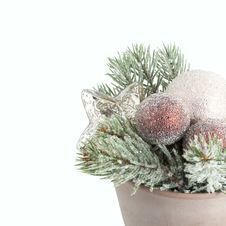 Christmas Star And Ball. Royalty Free Stock Images Christmas Star And Ball. Royalty Free Stock Images
