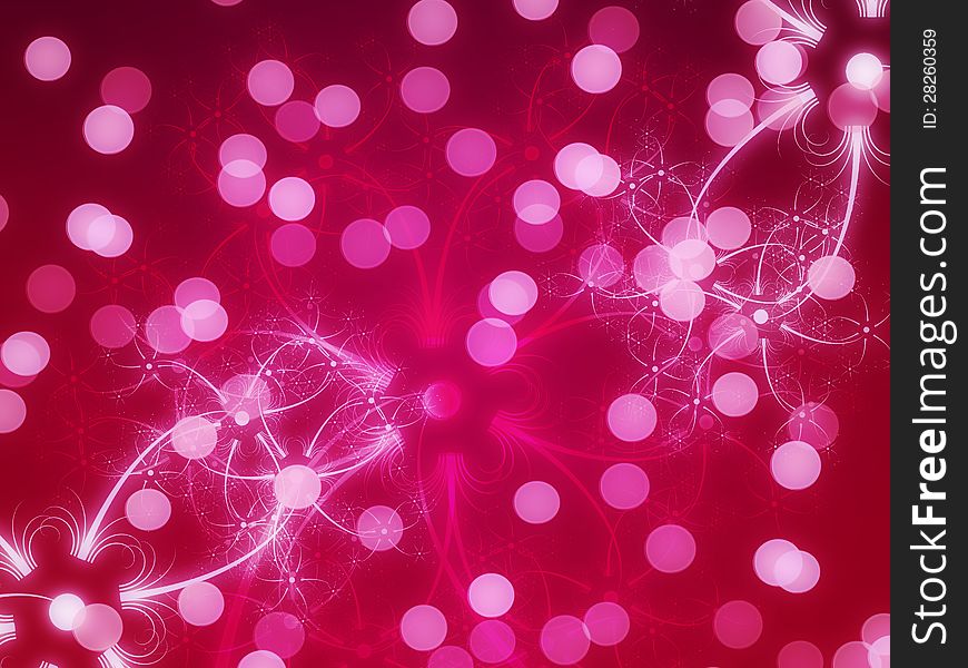 Abstract red glowing background