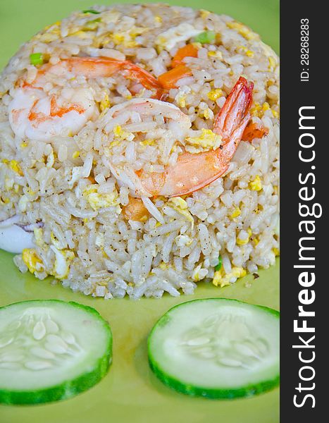 Fried rice with shrimp, Thai food. Fried rice with shrimp, Thai food.