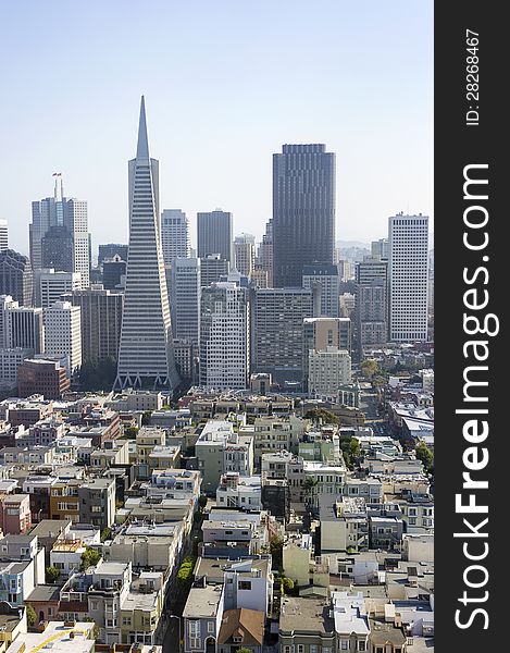 Panorama of San Francisco, California, USA. Panorama of San Francisco, California, USA