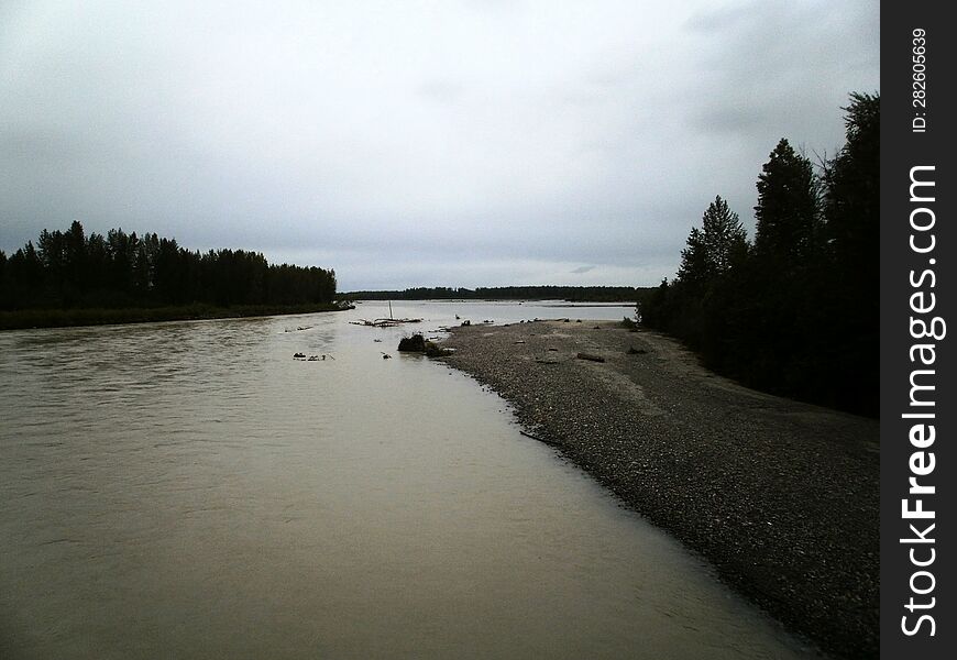 A view of Susitna river in Talkeetna