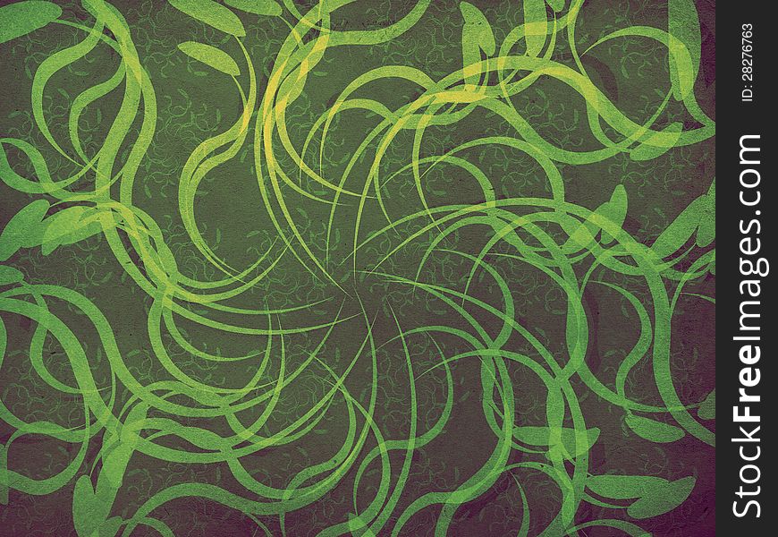 Illustration of green vintage floral pattern texture background. Illustration of green vintage floral pattern texture background.