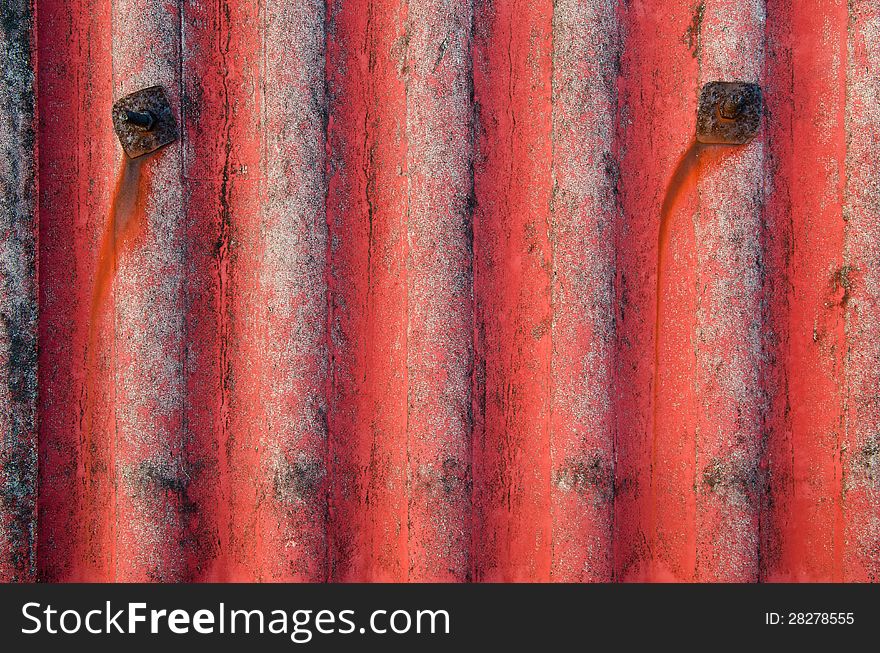 Close up of old red roof tiles. Close up of old red roof tiles