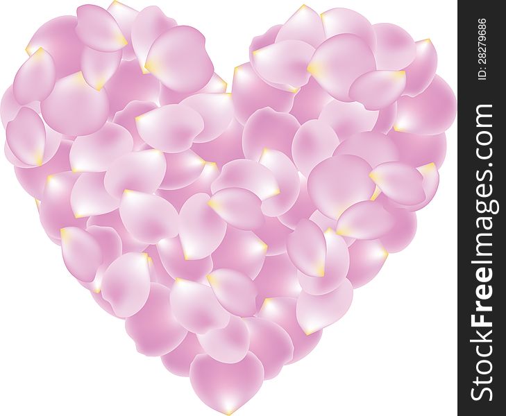 Petal Shaped Heart