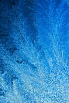 Ice Pattern On Glass. Stock Images