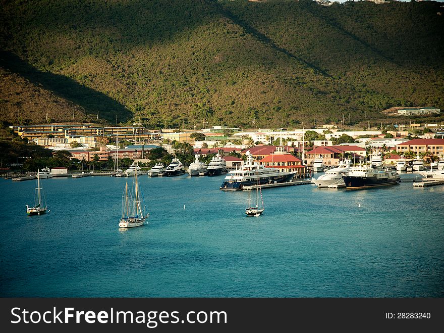 Yacht club in Saint Thomas, U.S. Virgin Islands
