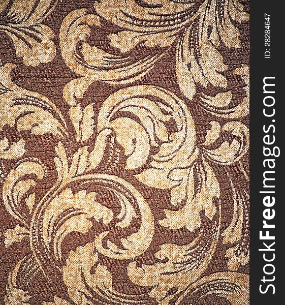 Brown designed fabric for sofa and chair. Brown designed fabric for sofa and chair