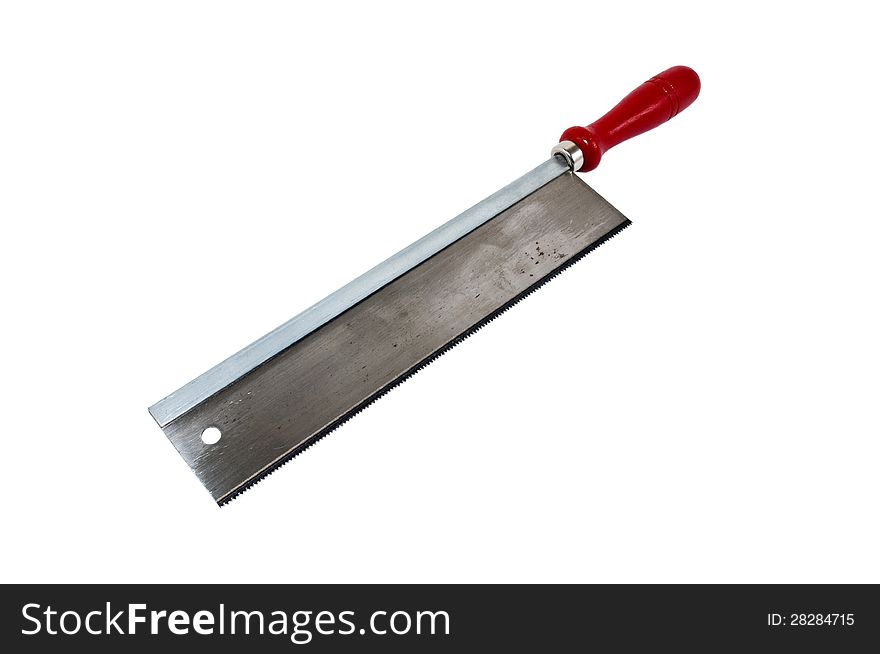 Carpenter's saw isolated on a white background. Carpenter's saw isolated on a white background