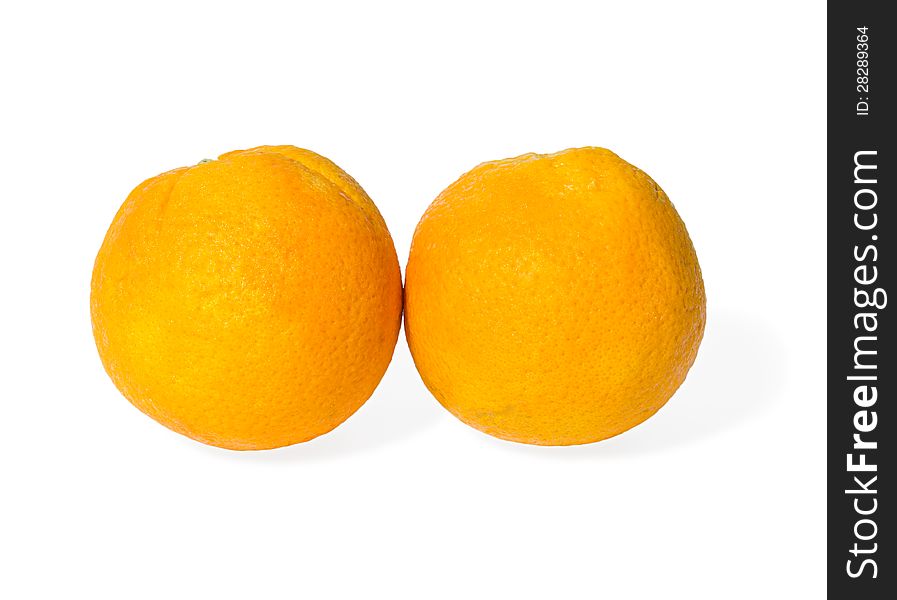 Orange  isolated on white background
