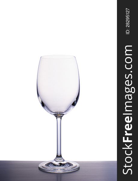 Empty wine glass