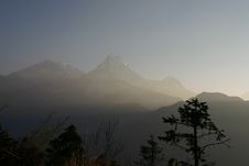 Himalaya Nepal Trekking Royalty Free Stock Image