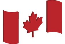 Abstract Canada Flag Royalty Free Stock Photo