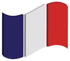 Abstract France Flag Royalty Free Stock Photography