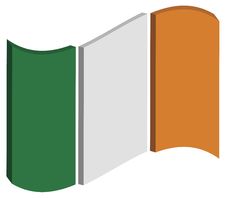 Abstract Ireland Flag Stock Image