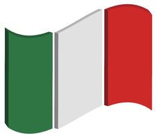 Abstract Italy Flag Stock Images