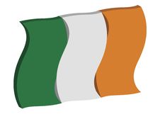Dancing Ireland Flag Royalty Free Stock Photos Dancing Ireland Flag Royalty Free Stock Photos