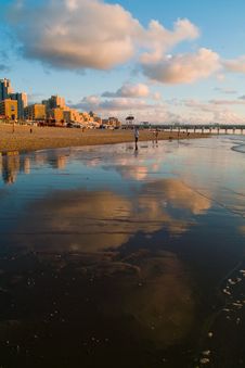 Cityline At The Seaside Royalty Free Stock Photo Cityline At The Seaside Royalty Free Stock Photo