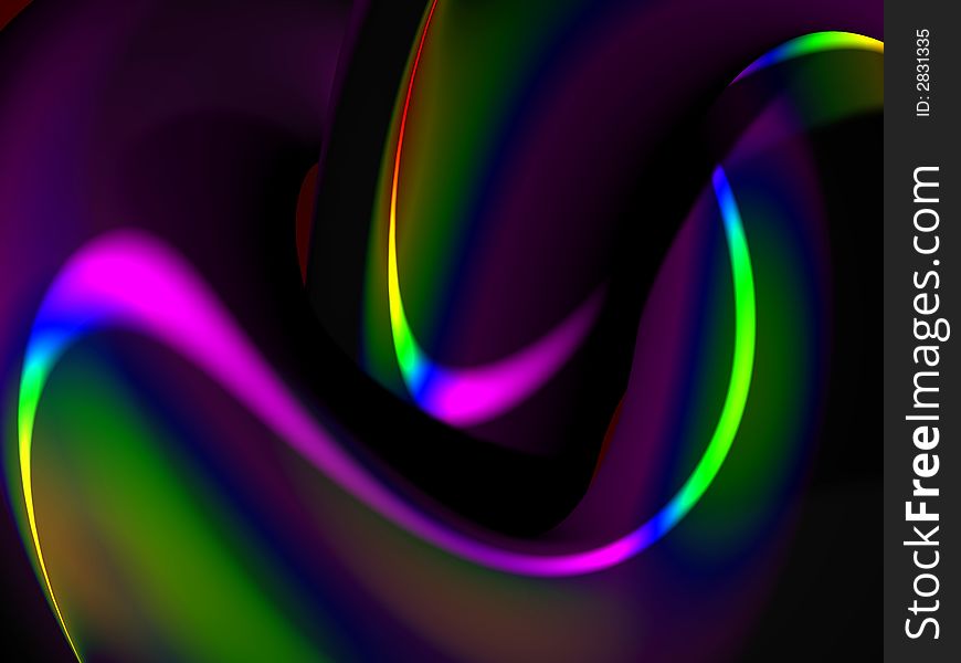 Colorful 3d organic abstract shape for background. Colorful 3d organic abstract shape for background