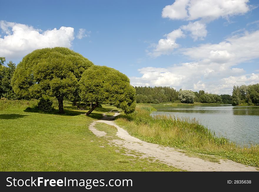 Landscape With Two Willows