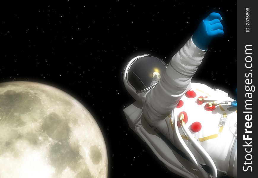 A conceptual image of spaceman or astronaut floating in space. A good conceptual image representing exploration. A conceptual image of spaceman or astronaut floating in space. A good conceptual image representing exploration