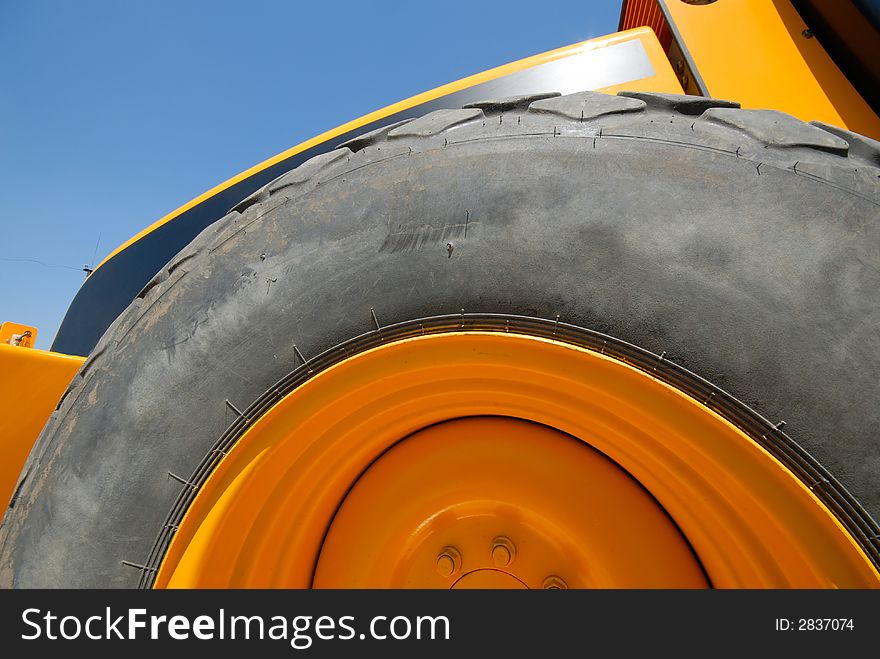 Wheel of  vehicle, close up. Wheel of  vehicle, close up