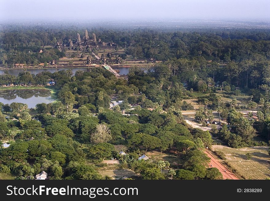 Angkor Wat Aerial View