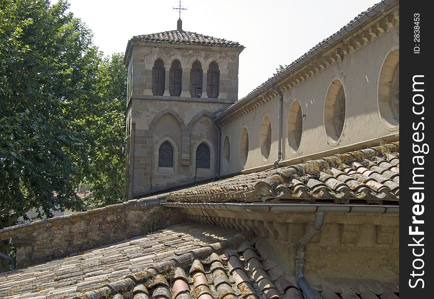 Church Below Carcassonne