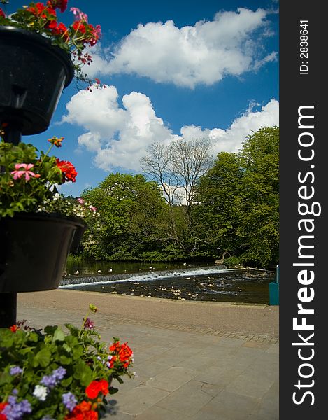 The river wye,
bakewell,
derbyshire,
england,
united kingdom. The river wye,
bakewell,
derbyshire,
england,
united kingdom.