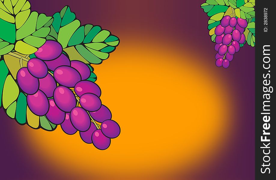 Purple Grapes Poster