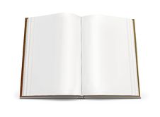 Open Book With White Pages Royalty Free Stock Photo Open Book With White Pages Royalty Free Stock Photo