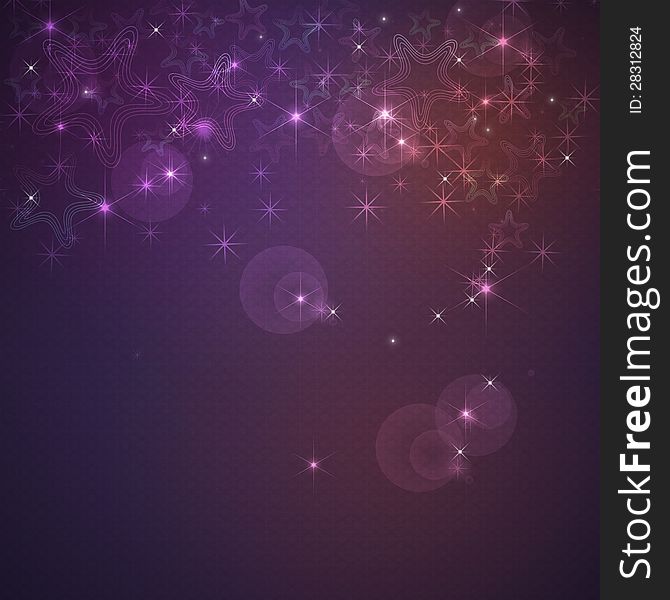 Illustration of abstract star shining brightly on purple background. Illustration of abstract star shining brightly on purple background.