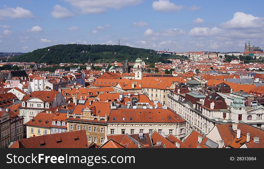 View Of Prague From Hill