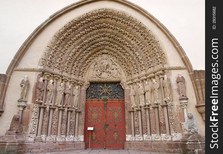 Porta coeli ("Heaven's Gate" in Latin) is a 13th-century convent (women monastery) located in PÃ…â„¢edklÃƒÂ¡Ã…Â¡teÃ…â„¢ÃƒÂ­, near TiÃ…Â¡nov, South Moravian Region, Czech Republic. Detail of western portal of the convent church. Porta coeli ("Heaven's Gate" in Latin) is a 13th-century convent (women monastery) located in PÃ…â„¢edklÃƒÂ¡Ã…Â¡teÃ…â„¢ÃƒÂ­, near TiÃ…Â¡nov, South Moravian Region, Czech Republic. Detail of western portal of the convent church.