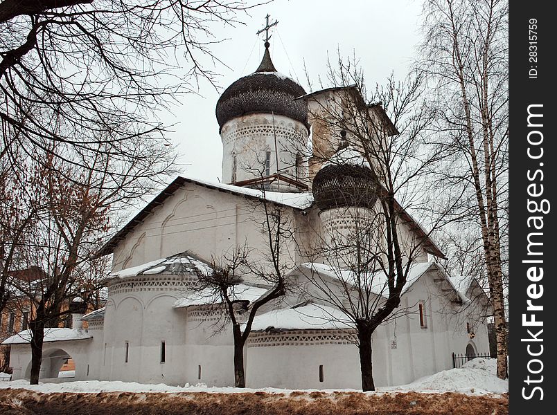 Pskov. The winter. The Church of Nicholas the Wonderworker. Pskov. The winter. The Church of Nicholas the Wonderworker.