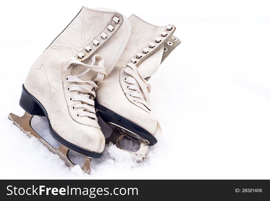 Old skates and winter Sports