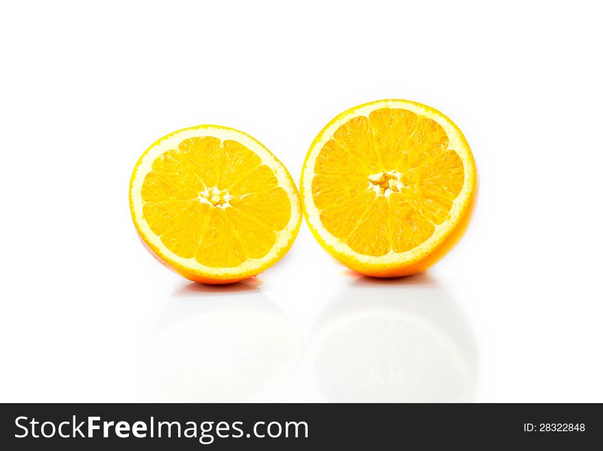 Fresh is a big orange slices. Fresh is a big orange slices.