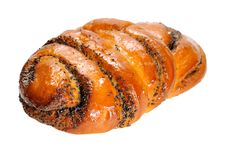 Poppy Seed Bun Isolated On White Background Royalty Free Stock Photos Poppy Seed Bun Isolated On White Background Royalty Free Stock Photos