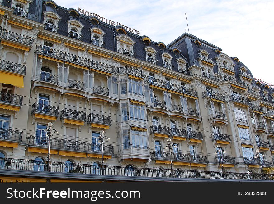 View of Montreux, Switzerland, Central Europe, autumn