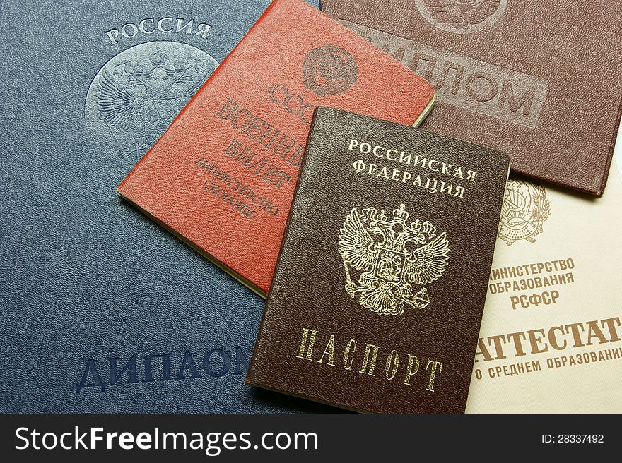 Identity card of the Russian Federation and other documents