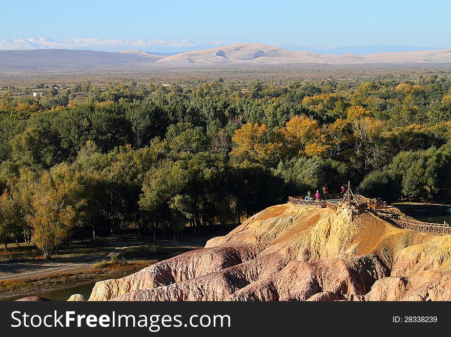 Xinjiang, China National Park landscape. Xinjiang, China National Park landscape