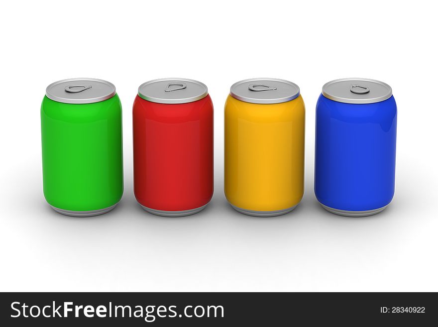 Four Color Of Cans