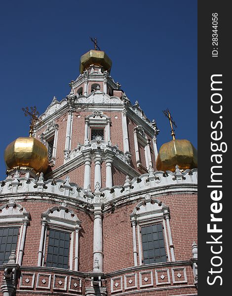 Russia, Moscow. Church Holy Virgin Protection at Fili.