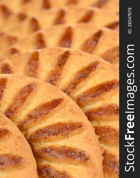 Sweet Shortbread Biscuits Close-Up