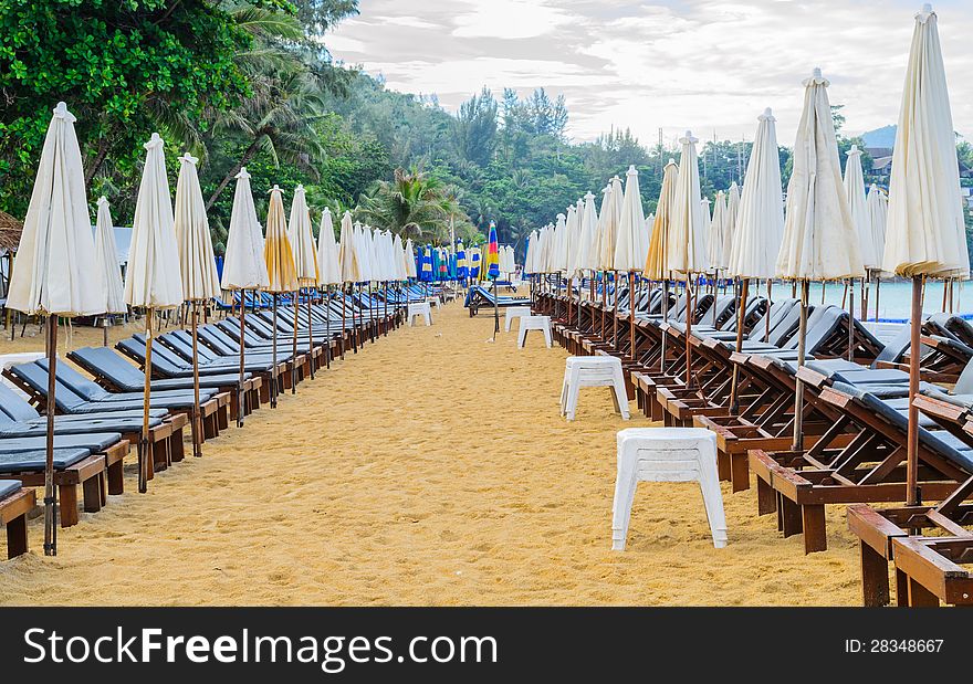 The atmosphere on Surin beach in the morning without tourist. The atmosphere on Surin beach in the morning without tourist