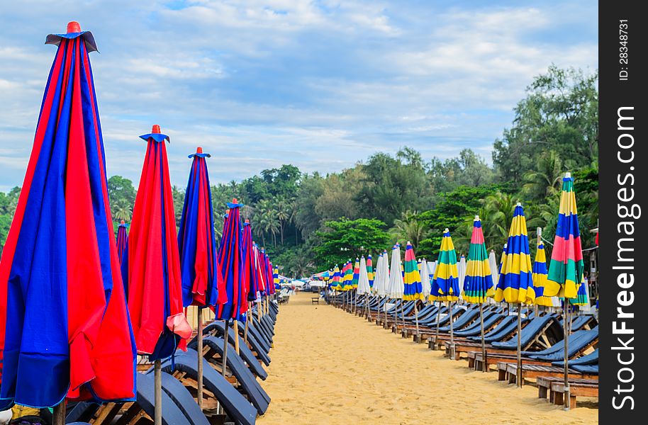 The atmosphere on Surin beach in the morning without tourist. The atmosphere on Surin beach in the morning without tourist