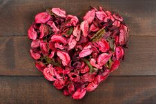 Flower Petals Forming A Heart Shape Stock Images Flower Petals Forming A Heart Shape Stock Images